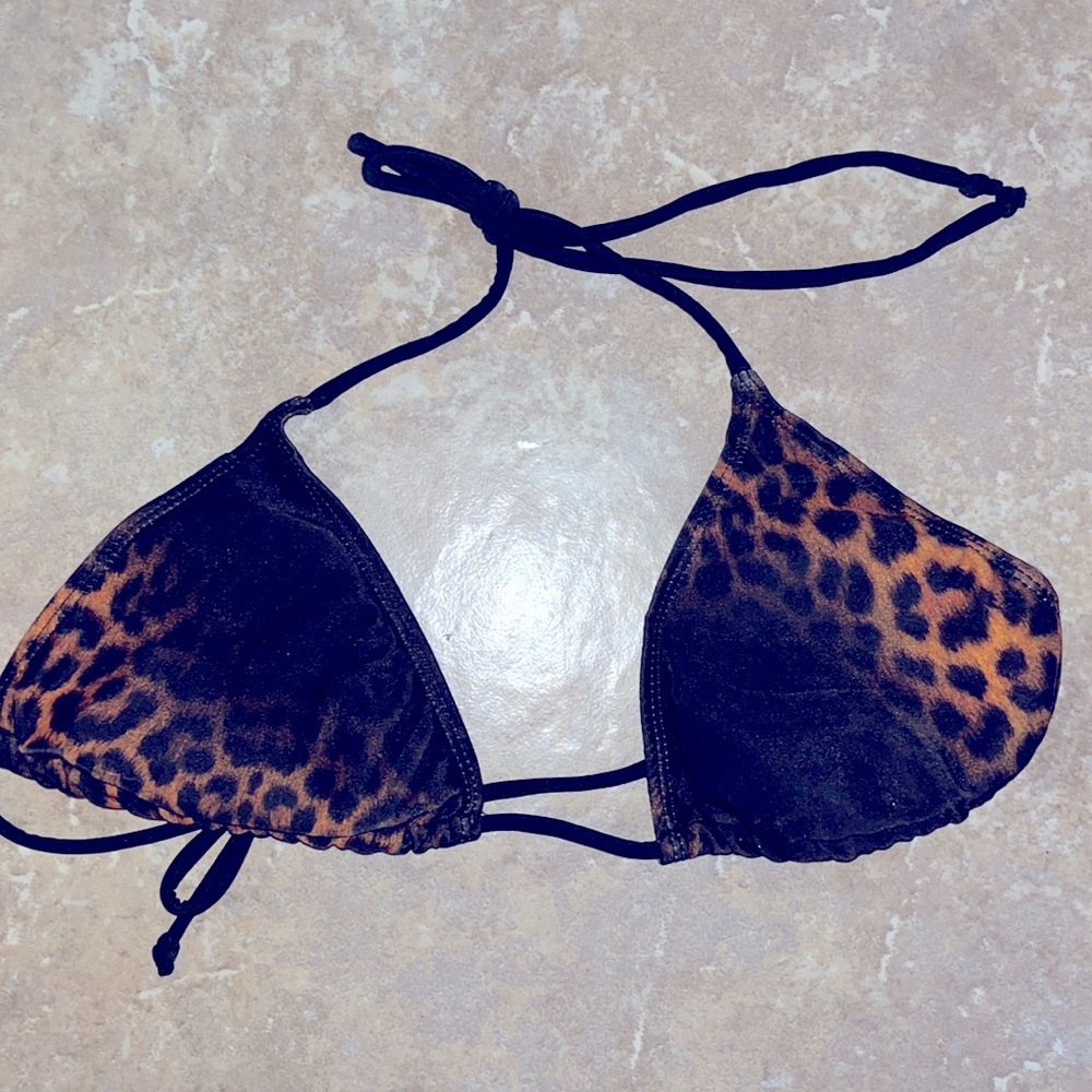 Apollo swimwear bikini top animal print